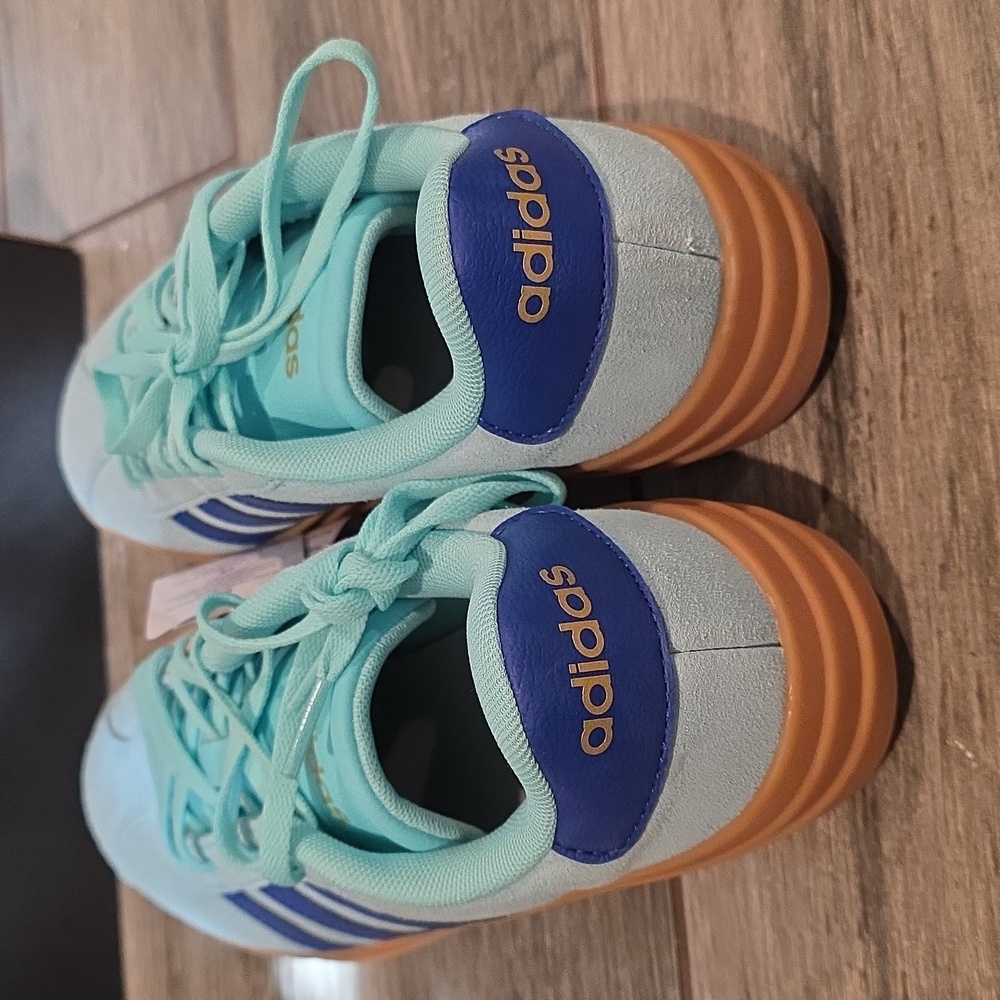 Adidas Women's Aqua and Navy Sneakers - Picture 4 of 4